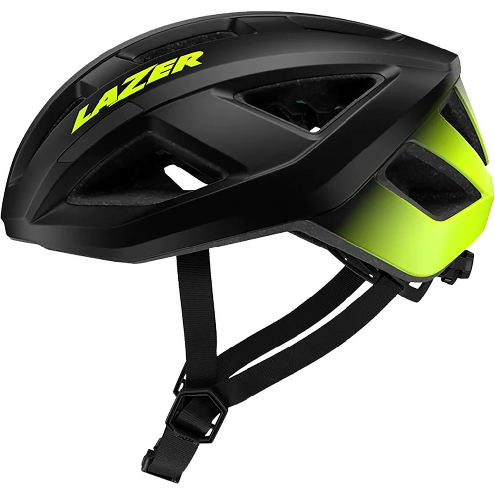 Lazer Black and Neon Yellow Cycling Helmet